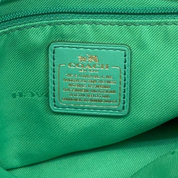 Coach Swagger Tote shoulder bag, model 34915, green - Picture 4 of 10